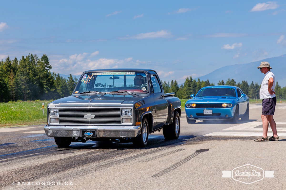 1986 Chevy C-10 at the 2023 Airport Drag Races