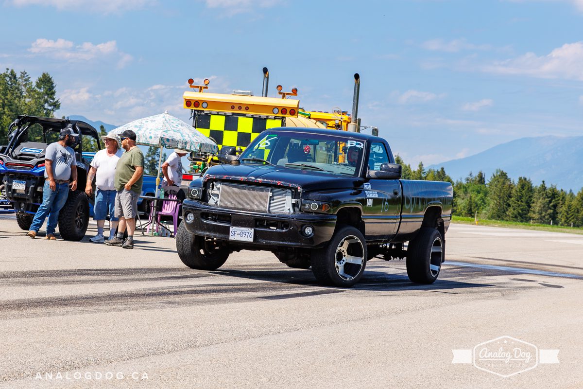 1997 Dodge Ram Compound Turbo Diesel at the 2023 Airport Drag Races